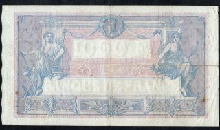 1000 Francs Bleu Et Rose 1919 and Crispy Fine 2