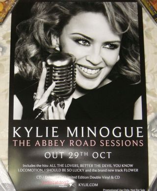 Kylie Minogue The Abbey Road Sessions 2012 Taiwan Promo Poster (24 " X16 ")