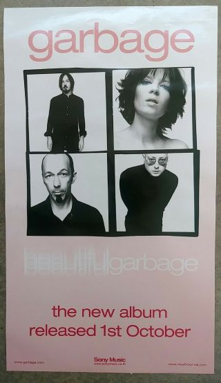 Garbage " Garbage - The Album Released 1st Oct " Thailand Promo Poster