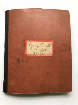 1897 - 98 York Philharmonic Society Music Hall Program Antique Scrapbook