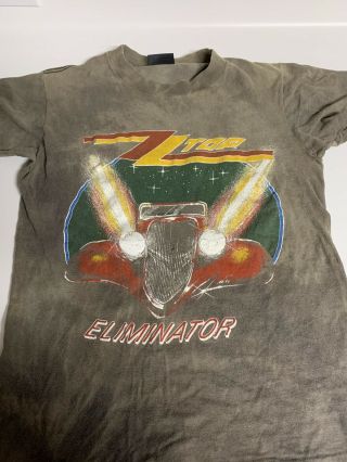 Vintage Zz Top 1983 Eliminator Tour Tshirt