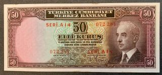Turkey 50 Kurus 1930 Banknote