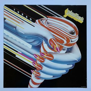 1986 Judas Priest Turbo Promotional Poster 23” X 23” Heavy Metal Rock