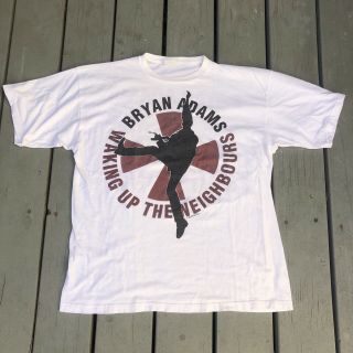 Vintage Bryan Adams Waking Up The Neighbours 1991 Tour Shirt Fits Large
