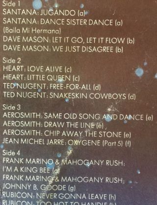 Cal Jam 2 - 2 LP Set Aerosmith Ted Nugent Heart Santana 1978 Live 2