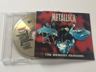 Metallica Memory Remains Cd Signed Autographed By Lars Ulrich & James Hetfield