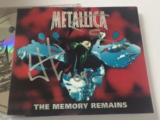 Metallica Memory Remains CD SIGNED AUTOGRAPHED By Lars Ulrich & James Hetfield 2