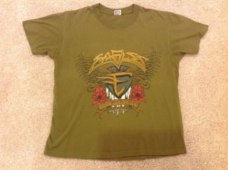 Vtg 1994 Xl Eagles Hell Freezes Over World Tour Green Concert T - Shirt
