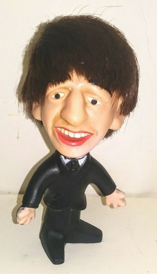 Beatles Ringo Starr Soft Body Remco Seltaeb Doll 1964,  4 - 1/2 "