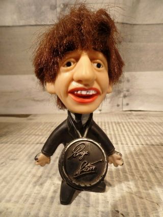 The Beatles 1964 Ringo Starr Remco Seltaeb Soft Body Doll W Drum Instrument