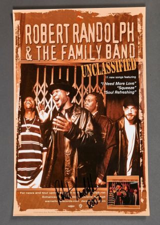 Robert Randolph & The Family Band Unclassified 2003 Signed Promo Poster