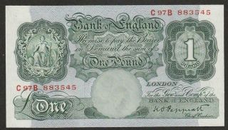 1948/49 Great Britian 1 Pound Note Unc