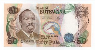 Botswana 50 Pula 2000 Pick 22 A Unc
