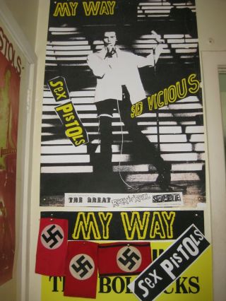 Sex Pistols Sid Vicious My Way Posters Punk Rock Seditionaries 1977 1978 1979