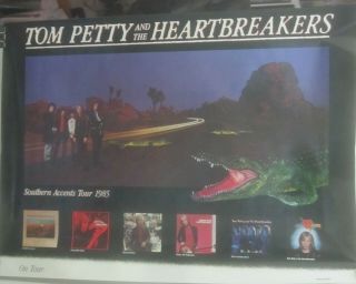 Tom Petty & The Heartbreakers - Southern Accent Tour Poster [1985] - Nm