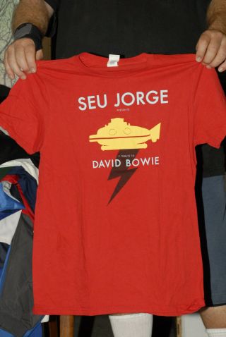 Seu Jorge Tribute To David Bowie Tour T Shirt Med Near Brazil Pop Samba