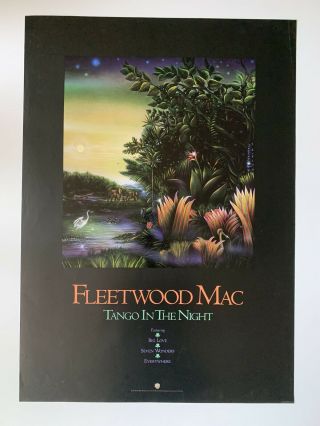 1987 Fleetwood Mac Tango In The Night Promotional Poster 23” X 32.  5” Ex