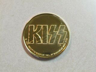 Kiss Aucoin Vintage 1980 Australia Tour Gold Plated Coin Gene Paul Ace Eric 1 Oz