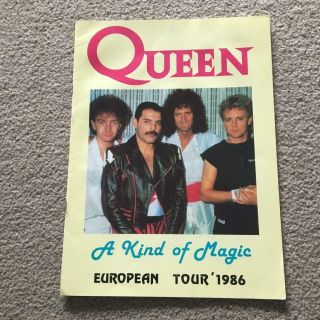 Tour Programme Queen A Kind Of Magic European Tour 1986