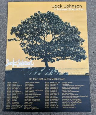 Jack Johnson In Between Dream Tour Concert Poster 2005