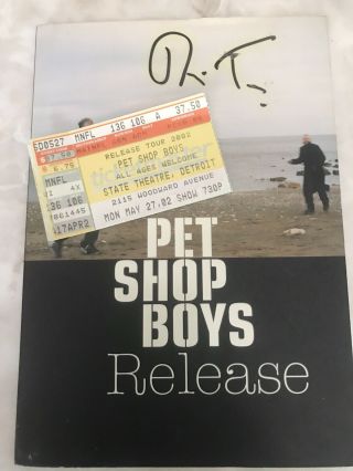 Pet Shop Boys Release Signed N Ticket From 5/27/02 State Theatre,  Detroit Tour 2