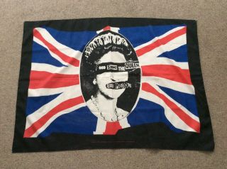 The Sex Pistols God Save The Queen Flag Designed By Jamie Reid