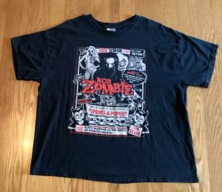 Vintage Rob Zombie The Great Zombie Show Spook Party Concert Shirt Xl