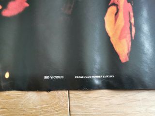 vintage Sid Vicious poster Pace International 1979 NOS 93 Sex Pistols 3