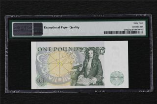 1981 - 84 Great Britain Bank of England 1 Pound Pick 377b PMG 64 EPQ Choice UNC 2