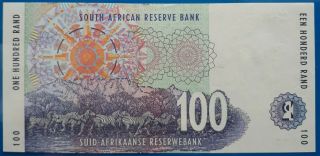 Republic of South Africa,  South Africa; 100 rand ND (1999),  P - 126b,  sig.  8,  UNC 2