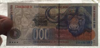 Republic of South Africa,  South Africa; 100 rand ND (1999),  P - 126b,  sig.  8,  UNC 3