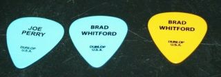 Brad Whitford Joe Perry Blue Army 2015 Aerosmith 3 Guitar Picks Dunlop Usa