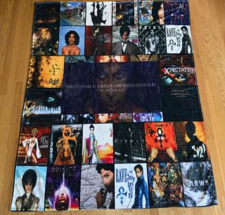 Prince Rogers Nelson 1958 - 2016 Album Covers Blanket Throw
