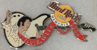 Hard Rock Cafe Memphis 2004 Elvis Presley Week Pin White Jumpsuit Guitar 30688