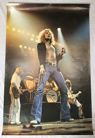 Vintage Led Zeppelin Poster 13/p3133 - Robert Plant Live In Concert 1978 24x37 B