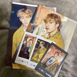 Stray Kids Bang Chan Official 3 Photocards & 2 Postcards Set District 9 Unlock