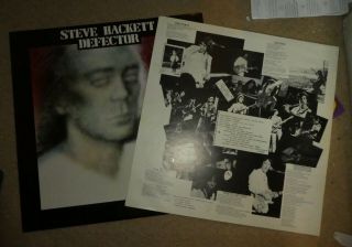 Steve Hackett Signed Defector Tour Programme Poster 1981 Lp Vinyl Genesis