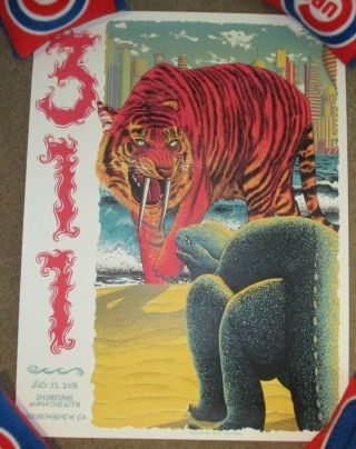 311 Concert Gig Tour Poster Mountain View 7 - 25 - 16 2016 Neal Williams