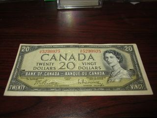 1954 - Canada $20 Bill - Canadian Twenty Dollar Note - Ue5230975