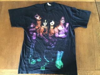 Vintage Kiss Alive Worldwide Tour Band T Shirt.  Kiss