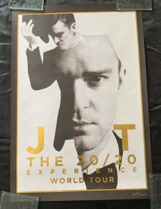 Justin Timberlake The 20/20 Experience Tour Poster Limited Edition 4147/12000