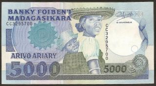 Madagascar 5000 Francs 1988/94 - Xf - Pick 73b