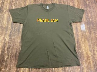 Pearl Jam 2016 Tour Men’s Brown T - Shirt - Xl - Extra Large - Nwot -