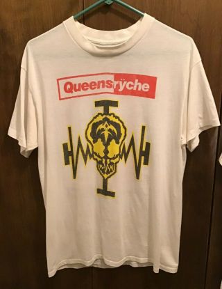 Queensryche Operation:mindcrime Vintage 1988 Revolution Calling White Tour Shirt