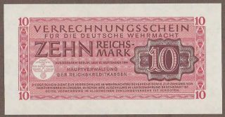 1944 Germany 10 Reichsmark Note Unc