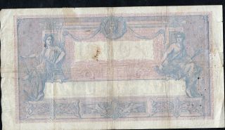 1000 Francs Bleu Et Rose 1921 VG 2