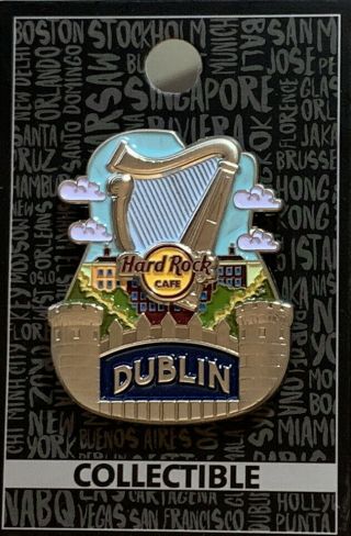 Hard Rock Cafe Dublin 2017 City Icons Series Pin On Card Hot - Hrc 96437