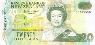 Zealand $20 Dollars Currency Banknote 1996 Xf/au
