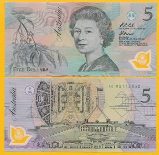 Australia 5 Dollars P - 50a 1992 Unc Polymer Banknote