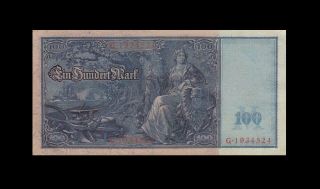 1910 Germany 100 Mark " Berlin " ( (aunc))
